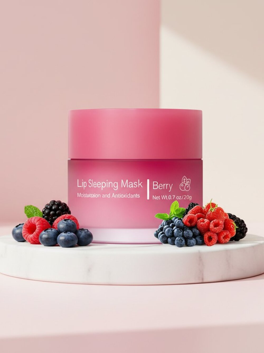Hydrating Sleeping Lip Mask Overnight Moisture Repair Berry 1pc Soft Smooth Lips